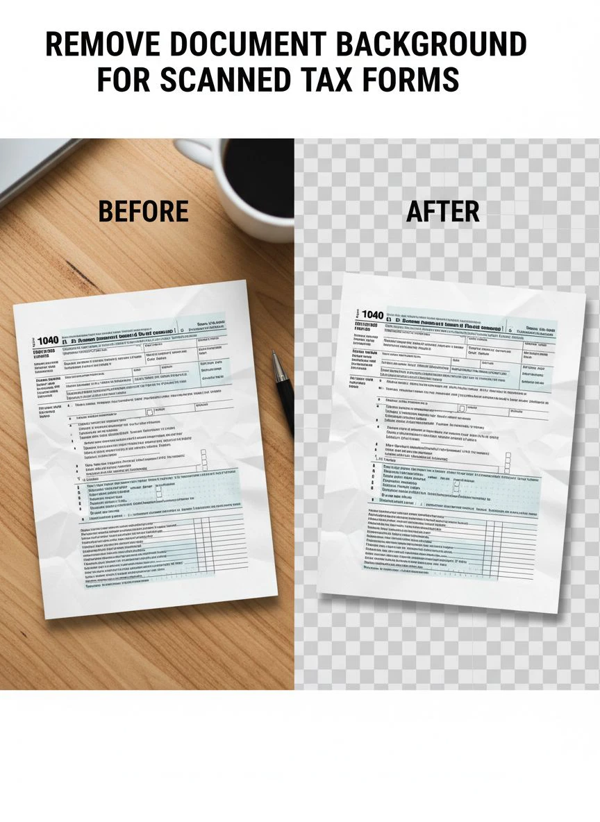 remove document background for scanned tax forms - Professional Guide